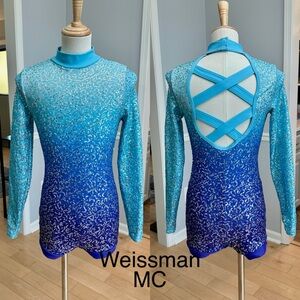 Weissman Turquoise and Royal Blue Dance Outfit